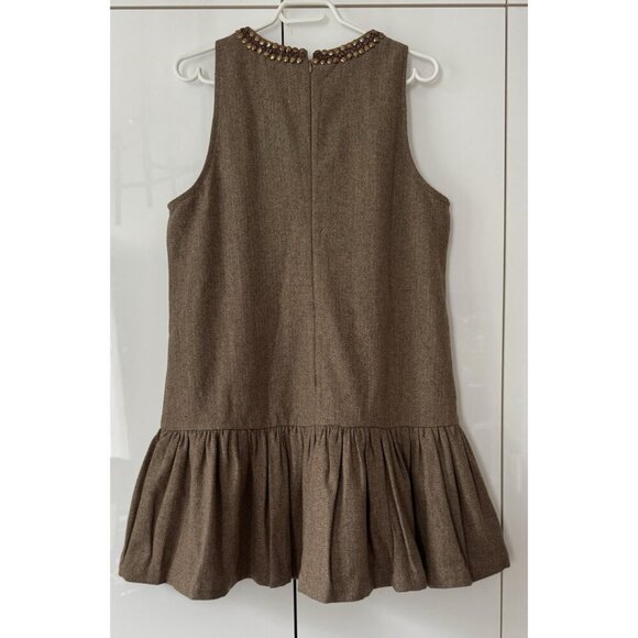 NEW Size L - Anthropologie Beaded Keyhole Sleeveless Mini Dress (NWT US$ 178) - Picture 6 of 16